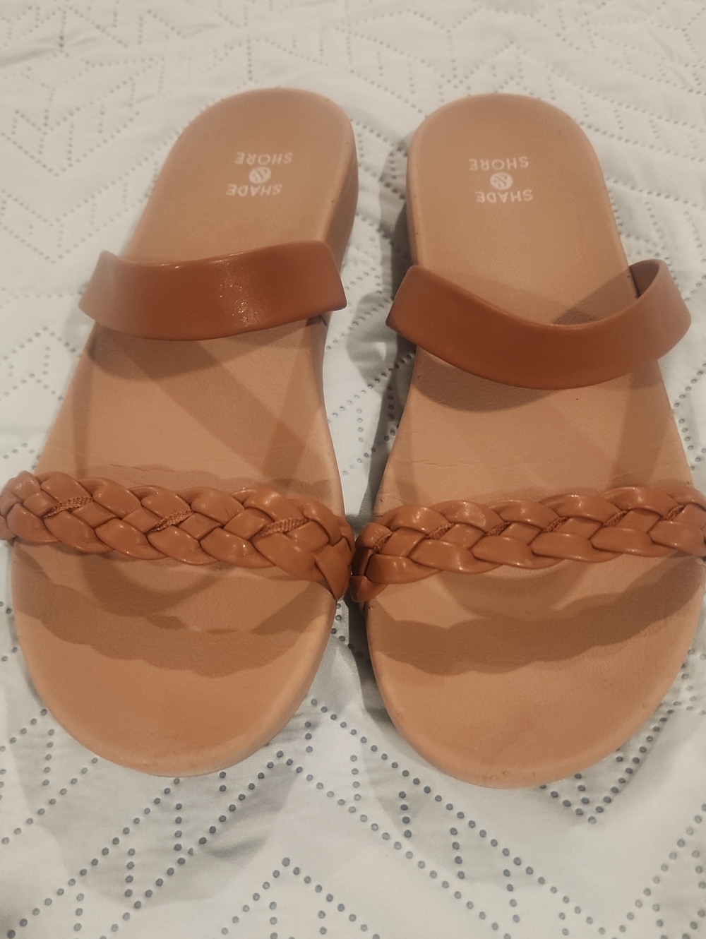 SHADE SHORE Women’s Shade & Shore Dani Sandals Brown Size 7